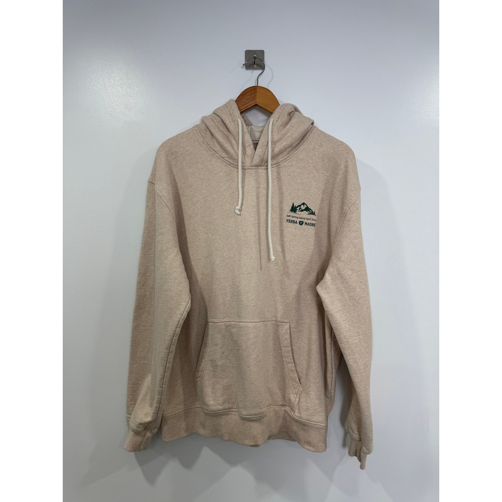 Industry of All Nations Men Tan Organic Cotton Yerba Madre Graphic Hoodie Medium